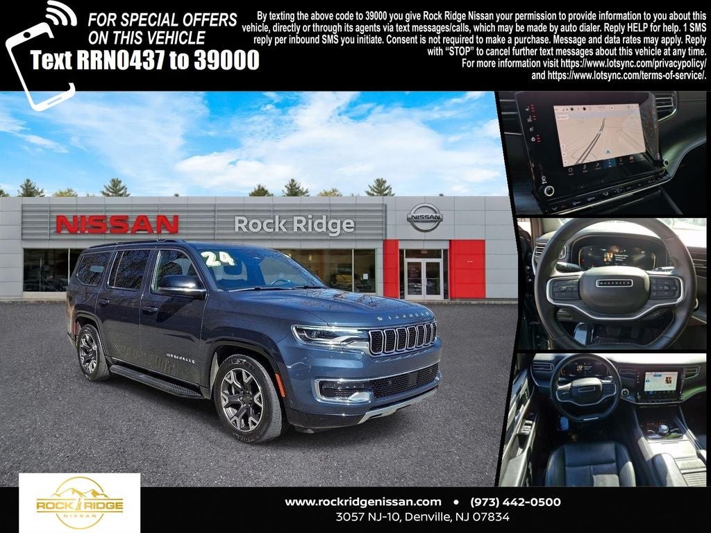 2024 Jeep Wagoneer Series III in River Rock — front three-quarter view