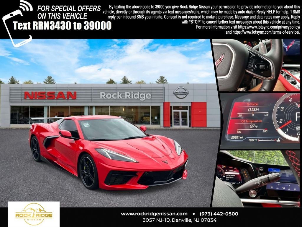 2022 Chevrolet Corvette Stingray 2LT in Torch Red — front three-quarter view