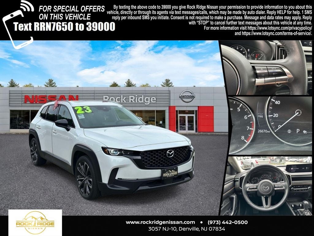 2023 Mazda Mazda CX-50 2.5 S Premium Plus Package in Pearl — front three-quarter view
