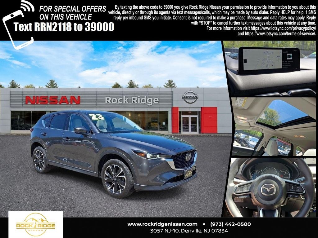 2023 Mazda Mazda CX-5 2.5 S Premium Plus Package in Machine Gray — front three-quarter view